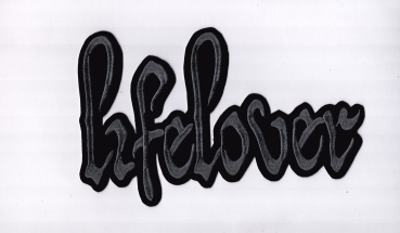 Lifelover -Graues Logo Rückenaufnäher