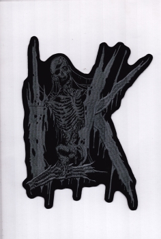 Lik - Graues Logo Rückenaufnäher