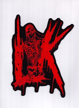 Lik - Rotes Logo Rückenaufnäher