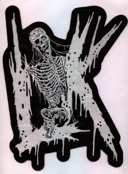 Lik - Weisses Logo Rückenaufnäher