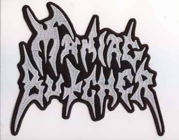 Maniac Butcher - White Logo Backpatch
