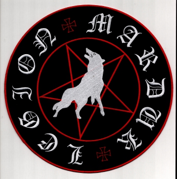 Marduk - Rot Weisses Legion Rückenaufnäher
