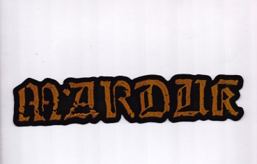 Marduk - Old Gold Serpent Logo Rückenaufnäher