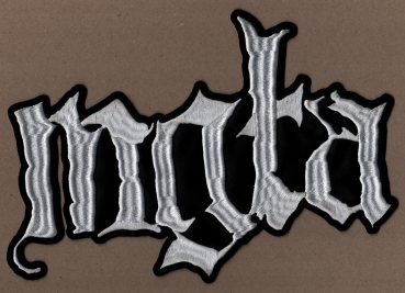 Mgla - White Logo Backpatch