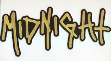 Midnight - Gelbes Logo Rückenaufnäher