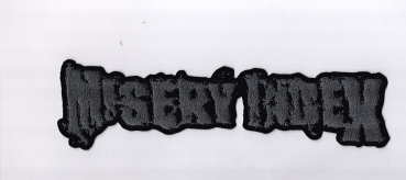 Misery Index - Graues Logo Rückenaufnäher