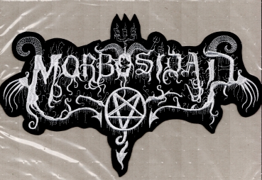 Morbosidad - Weisses Logo Rückenaufnäher