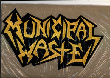 Municipal Waste - Gelbes Logo Rückenaufnäher