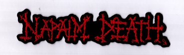 Napalm Death - Red Logo 1 Backpatch