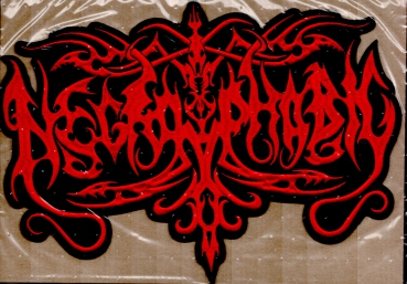 Necrophobic - Rotes Logo Rückenaufnäher