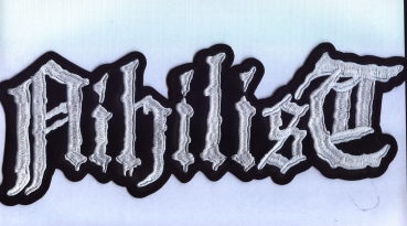 Nihilist - Weisses Logo Rückenaufnäher