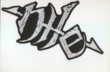 Nile - White Logo Backpatch