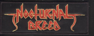 Nocturnal Breed - Rot Gelbes Logo Aufnäher
