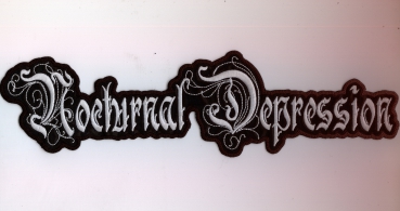 Nocturnal Depression - Weisses Logo Rückenaufnäher