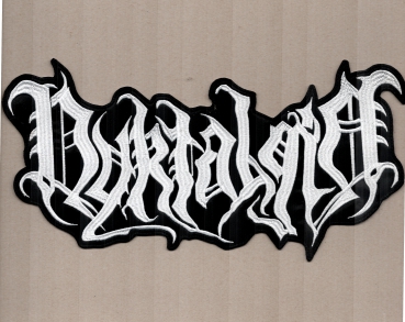 Nyktalgia - White Logo Backpatch
