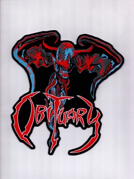 Obituary - The End Complete Bat Logo Rückenaufnäher