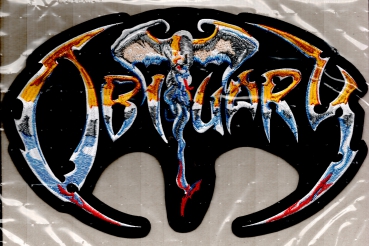 Obituary - The End Complete Logo Backpatch