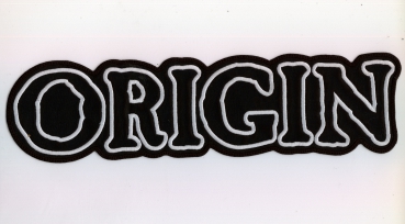 Origin - White Logo Backpatch