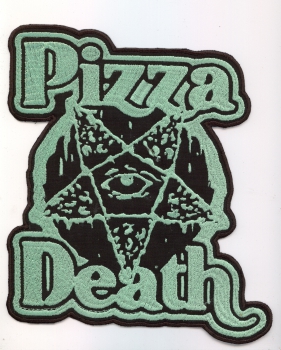 Pizza Death - Green Logo Backpatch