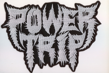 Power Trip - White Logo Backpatch