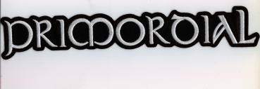 Primordial - White Logo Backpatch