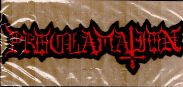 Proclamation - Rotes Logo Rückenaufnäher