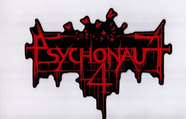 Psychonaut 4 - Rotes Logo Rückenaufnäher