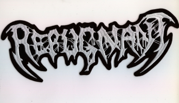 Repugnant - Weisses Logo Rückenaufnäher