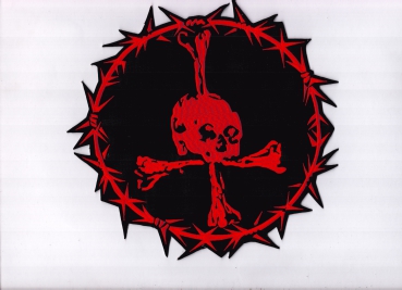 Revenge - Rotes Scum Rückenaufnäher