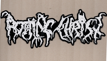 Rotting Christ - Weisses Logo Rückenaufnäher