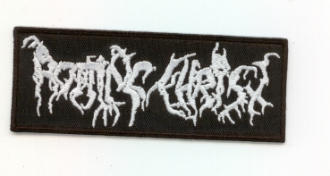 Rotting Christ - Weisses Logo Aufnäher