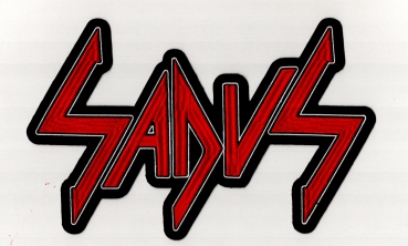Sadus - White Red Logo Backpatch