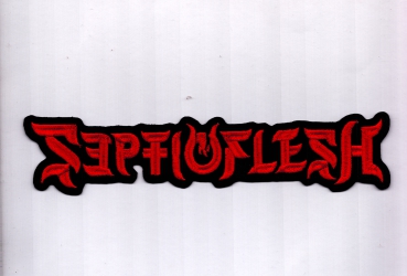 Septic Flesh - Rotes Logo Rückenaufnäher