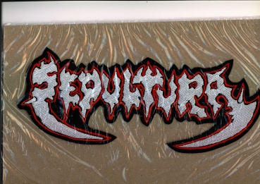 Sepultura - Altes Rot Weisses Logo Rückenaufnäher