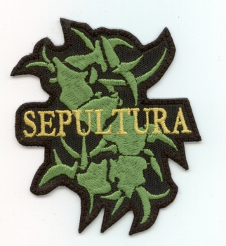 Sepultura - Grünes Symbol Kontour Aufnäher