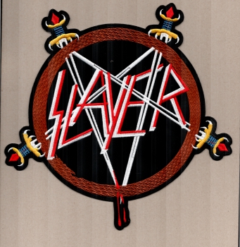 Slayer - Pentagram Logo Shape Backpatch