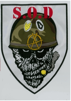 S.O.D. - Helmet Head Wappen Rückenaufnäher