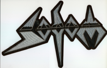 Sodom - Silber Logo Rückenaufnäher