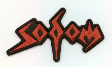 Sodom - Rotes Logo Kontour Aufnäher