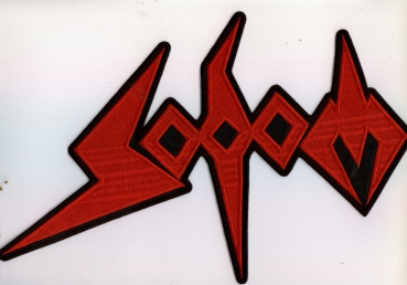 Sodom - Rotes Logo Spezial Rückenaufnäher