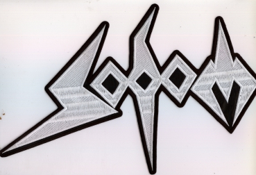 Sodom - Weisses Logo Spezial Rückenaufnäher