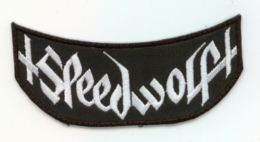 Speedwolf - Weisses Logo Wappen Aufnäher