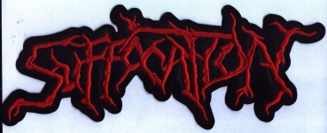 Suffocation - Rotes Logo Rückenaufnäher