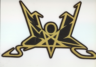 Summoning - Gelbes Logo Rückenaufnäher