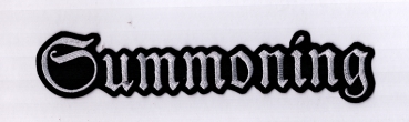 Summoning - Weisses Logo Rückenaufnäher