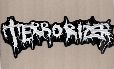 Terrorizer - Weisses Demo Logo Rückenaufnäher