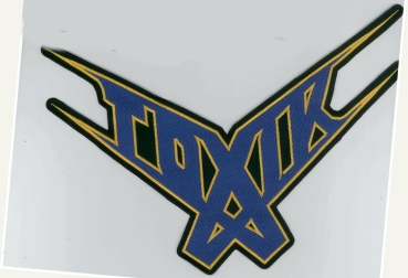 Toxic - Blau Gelbes Logo Rückenaufnäher