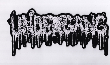 Undergang - Weisses Logo Rückenaufnäher