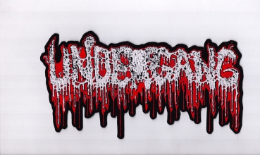 Undergang - Rot Weisses Logo Rückenaufnäher