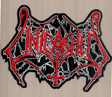 Unleashed - Weiss Rotes Logo Rückenaufnäher